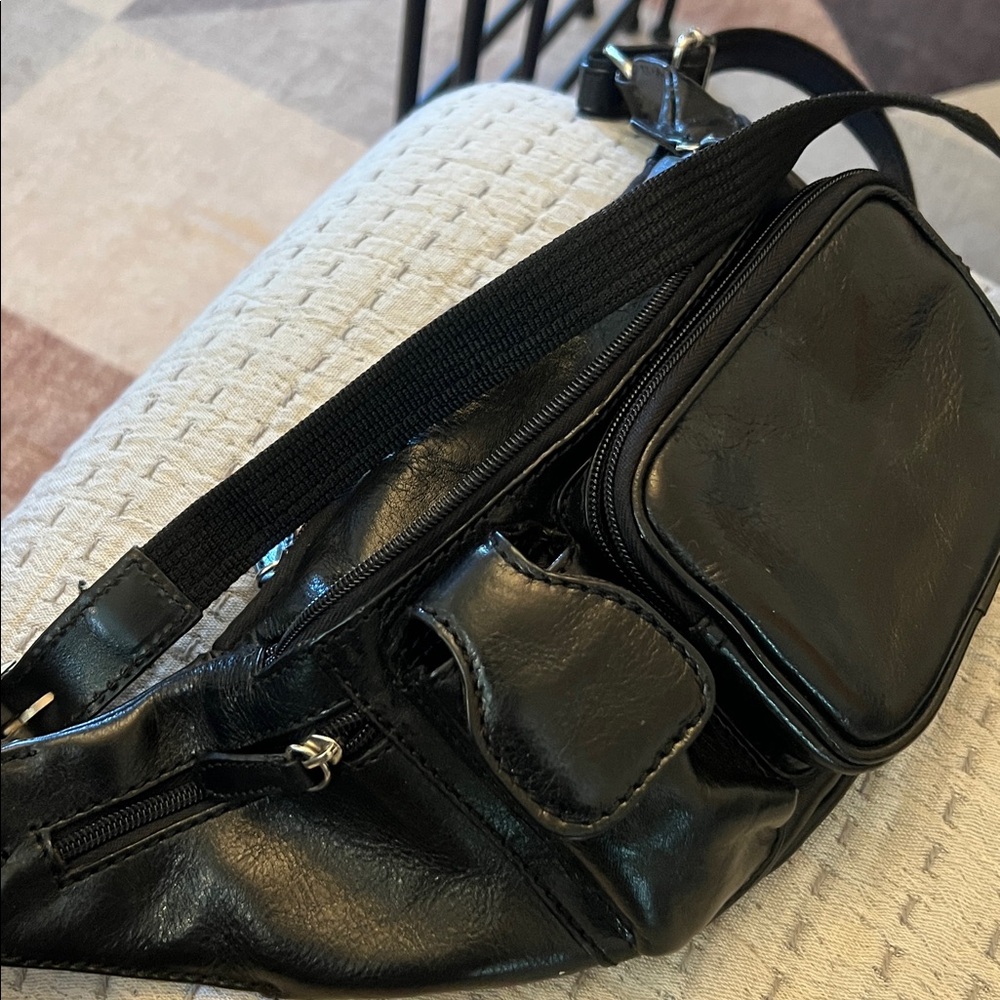 Black Leather Men's Bag